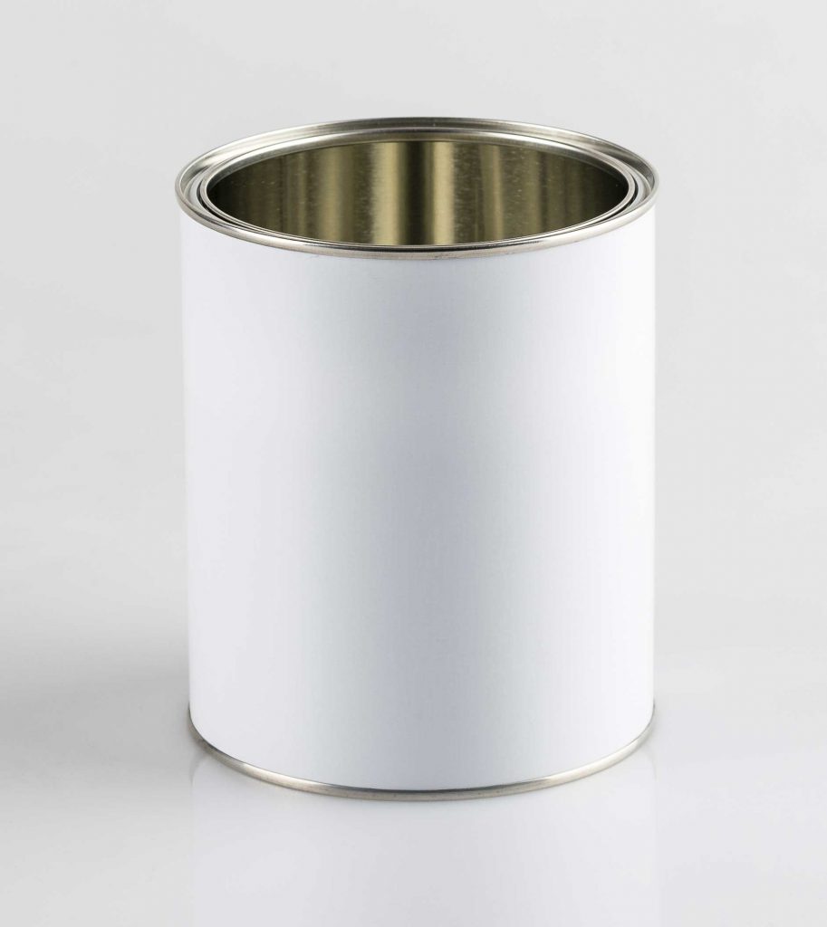 Barattolo cilindrico in metallo Ø 109 mm