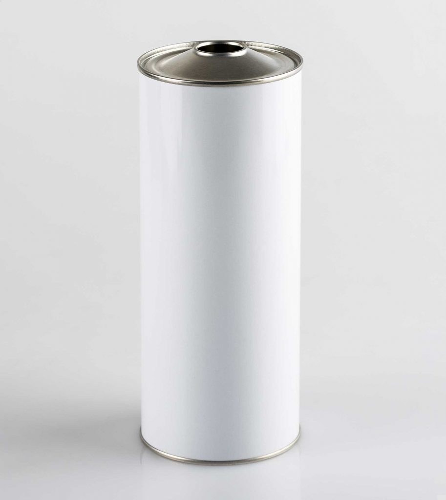 Barattolo cilindrico in metallo Ø 65 mm