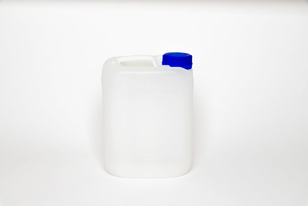 Tanica 5 litri in plastica HDPE, tappo ad avvitamento,accatastabile